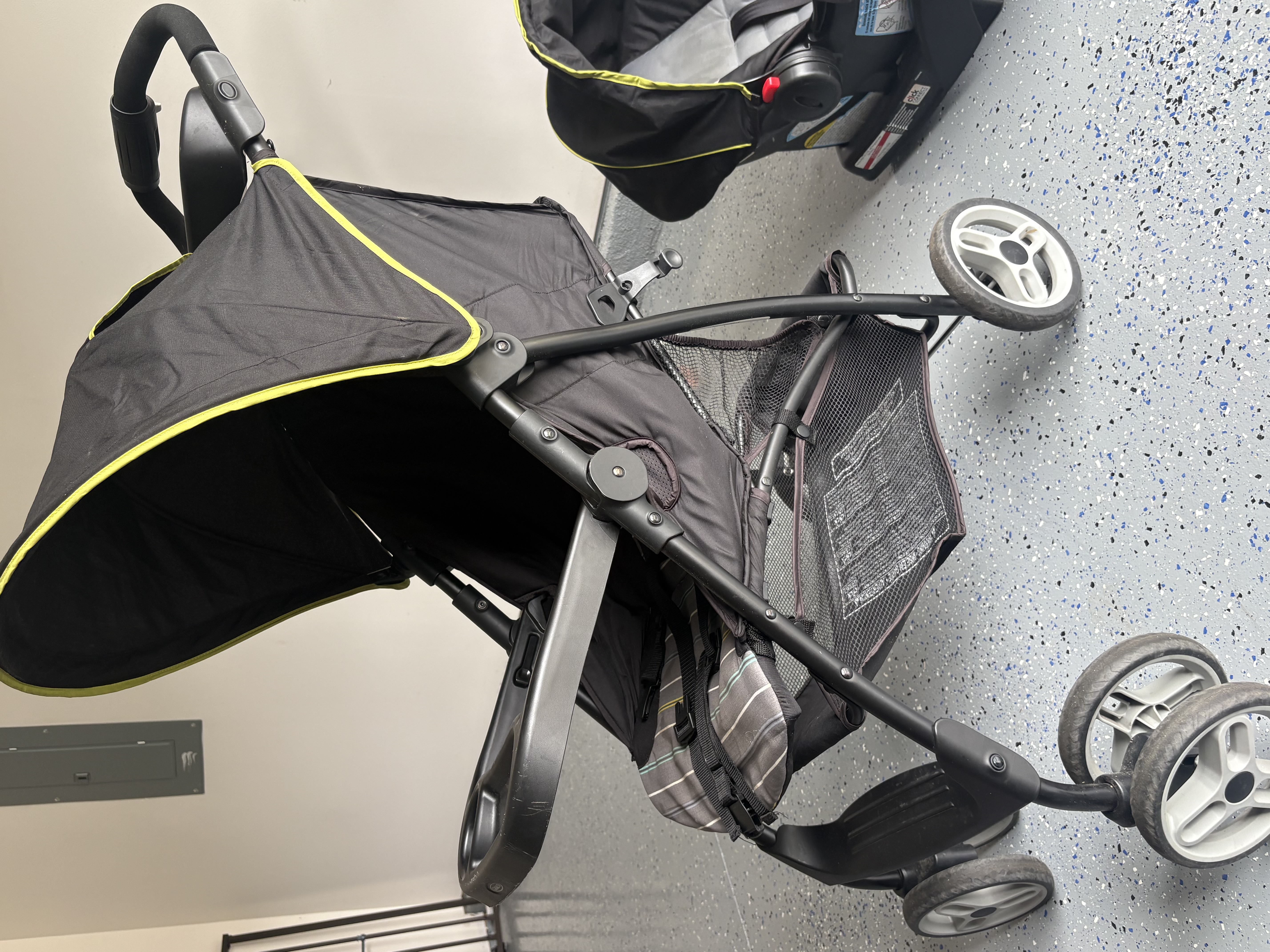 Graco stroller, Infantino baby carrier