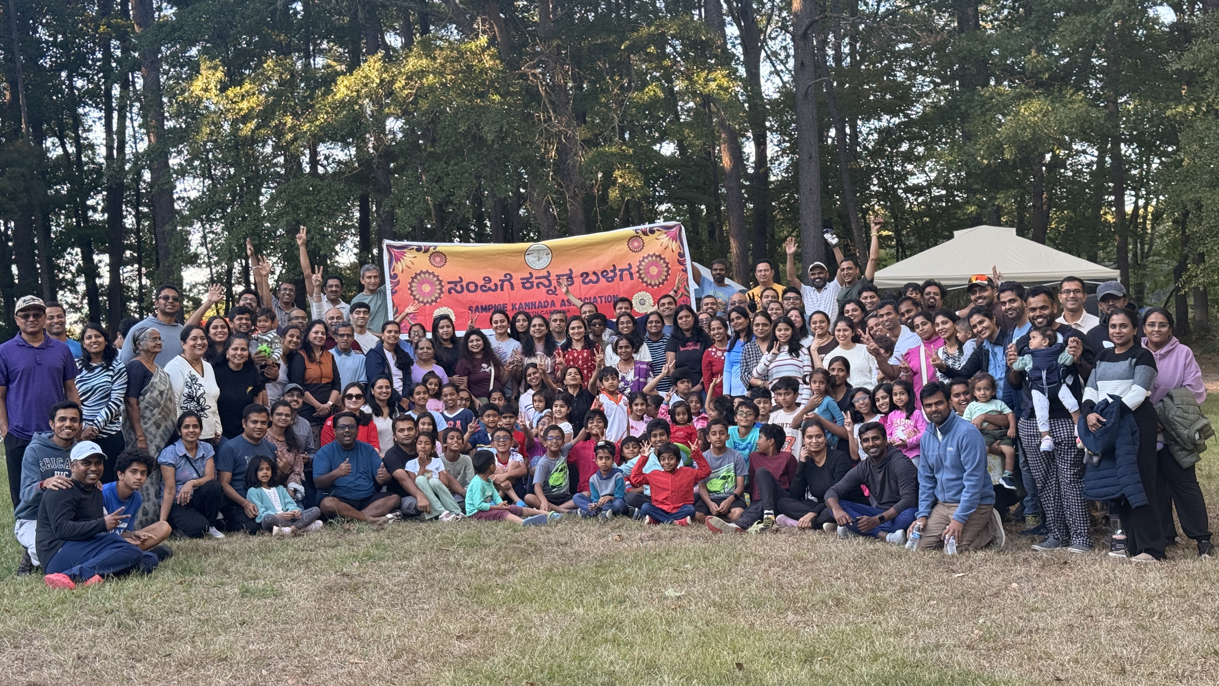 Sampige NC Kannada Association fun filled overnight camping … more than 60 families